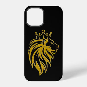 Löwe mit Krone - Gold Stil 2 iPhone 12 Pro Hülle