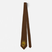 Löwe mit Krone - Gold Stil 2 Krawatte (Vorderseite)