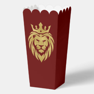 Löwe mit Krone - Gold Stil 3 Geschenkschachtel