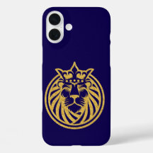 Löwe mit Krone - Gold Stil 4