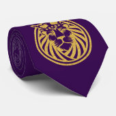 Löwe mit Krone - Gold Stil 4 Krawatte (Gerollt)