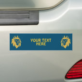Löwe mit Krone - Goldstil 1 Autoaufkleber (Auf Auto)