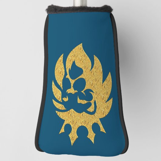 Löwe mit Krone - Goldstil 1 Golf Headcover (Rotieren 90)