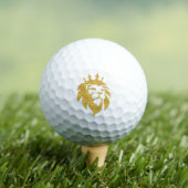 Löwe mit Krone - Goldstil 1 Golfball (Insitu T-Shirt)