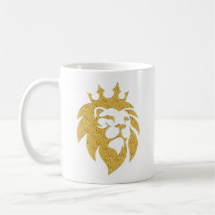 Löwe mit Krone - Goldstil 1 Kaffeetasse