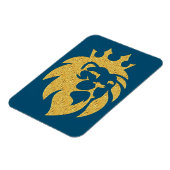 Löwe mit Krone - Goldstil 1 Magnet (Linke Seite)