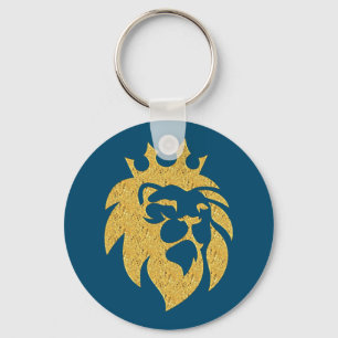 Löwe mit Krone - Goldstil 1 Schlüsselanhänger