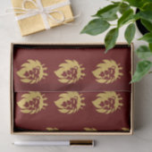 Löwe mit Krone - Goldstil 1 Seidenpapier (Geschenk)