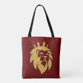 Löwe mit Krone - Goldstil 1 Tasche (Rückseite)