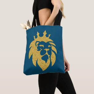 Löwe mit Krone - Goldstil 1 Tasche