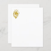 Löwe mit Krone - Goldstil 2 (Vorne/Hinten)