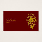 Löwe mit Krone - Goldstil 2 (Rückseite)