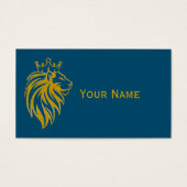 Löwe mit Krone - Goldstil 2 (Vorderseite)