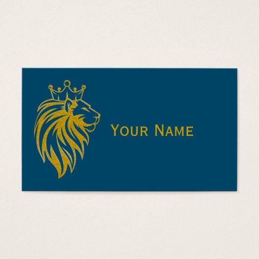 Löwe mit Krone - Goldstil 2 (Vorderseite)