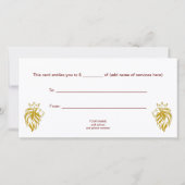 Löwe mit Krone - Goldstil 2 (Rückseite)