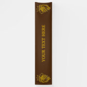 Löwe mit Krone - Goldstil 2 Banner (Vertikal)