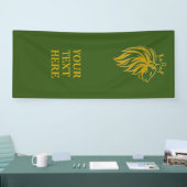 Löwe mit Krone - Goldstil 2 Banner (Messe)