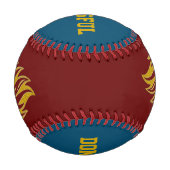 Löwe mit Krone - Goldstil 2 Baseball (Vorderseite)