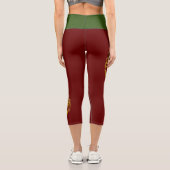 Löwe mit Krone - Goldstil 2 Capri Leggings (Rückseite)