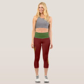 Löwe mit Krone - Goldstil 2 Capri Leggings (Vorderseite)