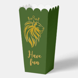 Löwe mit Krone - Goldstil 2 Geschenkschachtel