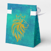 Löwe mit Krone - Goldstil 2 Geschenkschachtel (Rückseite)