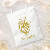 Löwe mit Krone - Goldstil 2 Geschenktütchen (Ausgeschnitten)