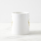 Löwe mit Krone - Goldstil 2 Kaffeetasse (Mittel)