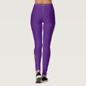 Löwe mit Krone - Goldstil 2 Leggings (Rückseite)