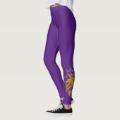 Löwe mit Krone - Goldstil 2 Leggings (Links)
