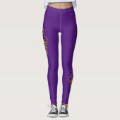 Löwe mit Krone - Goldstil 2 Leggings (Vorderseite)
