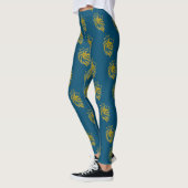 Löwe mit Krone - Goldstil 2 Leggings (Links)