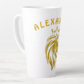 Löwe mit Krone - Goldstil 2 Milchtasse (Linke Ecke)