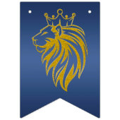 Löwe mit Krone - Goldstil 2 Wimpelkette (Zweite Fahne)