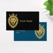 Löwe mit Krone - Goldstil 3 (Schreibtisch)