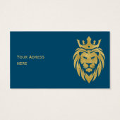 Löwe mit Krone - Goldstil 3 (Rückseite)