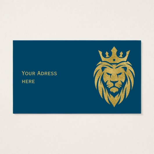 Löwe mit Krone - Goldstil 3 (Rückseite)