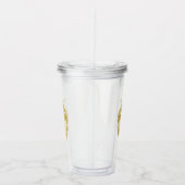 Löwe mit Krone - Goldstil 3 Acryltrinkbecher (Rechts)