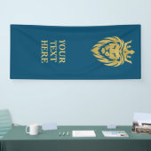 Löwe mit Krone - Goldstil 3 Banner (Messe)