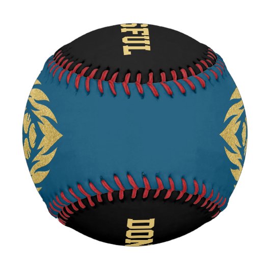 Löwe mit Krone - Goldstil 3 Baseball (Vorderseite)