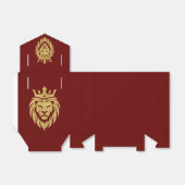 Löwe mit Krone - Goldstil 3 Geschenkschachtel (Ungefaltet)