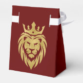 Löwe mit Krone - Goldstil 3 Geschenkschachtel (Rückseite)