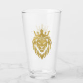 Löwe mit Krone - Goldstil 3 Glas (Rückseite)