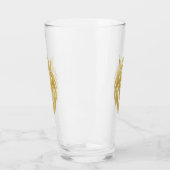 Löwe mit Krone - Goldstil 3 Glas (Links)