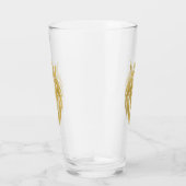 Löwe mit Krone - Goldstil 3 Glas (Rechts)