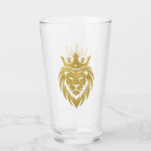 Löwe mit Krone - Goldstil 3 Glas (Vorderseite)