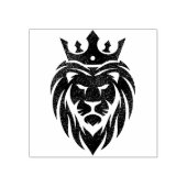 Löwe mit Krone - Goldstil 3 Gummistempel (Prägung)