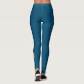 Löwe mit Krone - Goldstil 3 Leggings (Rückseite)