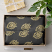 Löwe mit Krone - Goldstil 3 Seidenpapier (Geschenk)