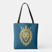 Löwe mit Krone - Goldstil 3 Tasche (Rückseite)